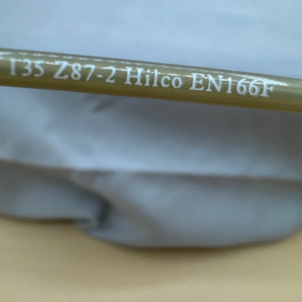 Hilco A2 High Impact Eyewear Frames Brown Tan Oval SG110‎ 49-18-135 NOS New